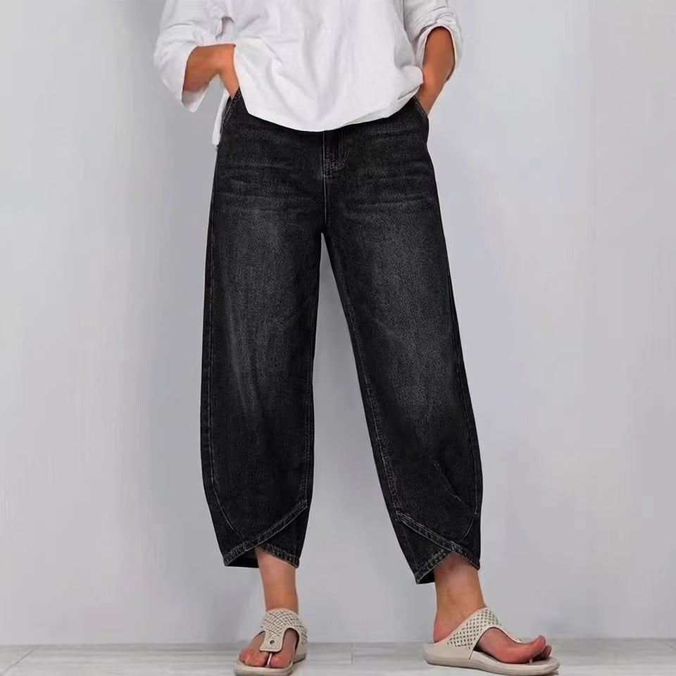šćDenim Ć®mbunÄtÄČit, moale Či respirabilć blugi largi casual la modÄ