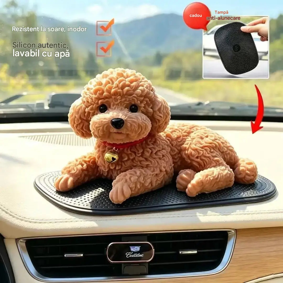 🐶✨Ornament auto în formă de pudel: cea mai adorabilă îmbunătățire pentru bordul mașinii