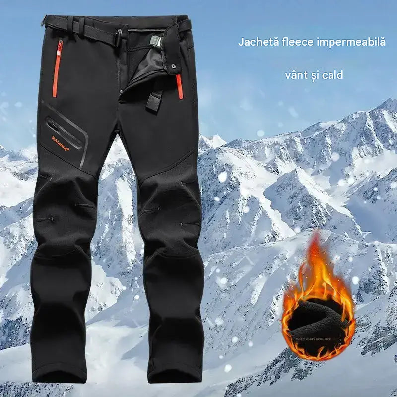 🏃♂️【S–5XL】Pantaloni pentru bărbați – Noua colecție toamnă-iarnă pentru activități în aer liber – Călduroși, cu căptușeală din fleece, impermeabili și rezistenți la vânt