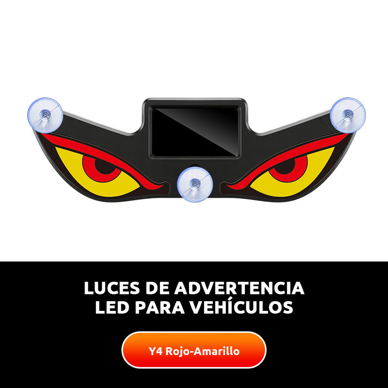 🚨【Compra 1 y llévate 1 gratis】 Luz de advertencia solar ojo diabólico LED | ☀️ Solar, con sensor de luz, para camiones y furgonetas