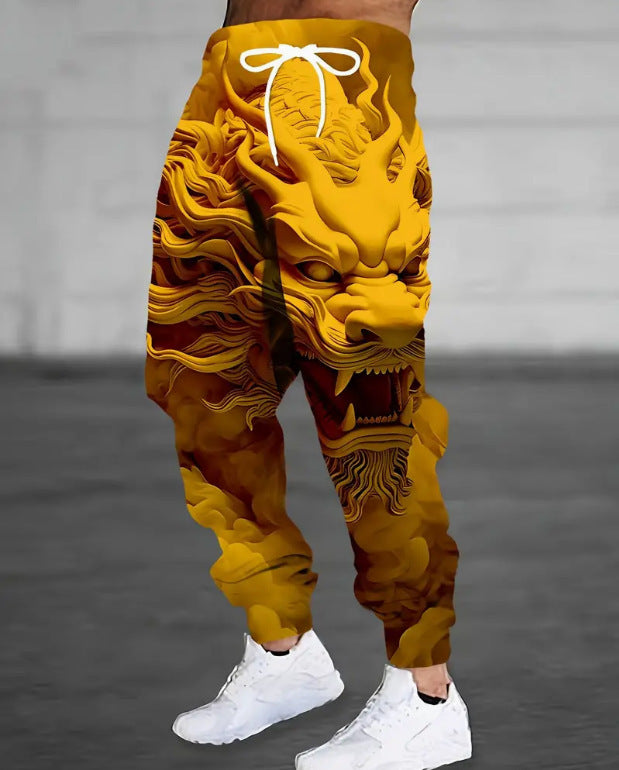 🔥【S-6XL】2025 nowe modne spodnie męskie z nadrukiem cyfrowym 3D