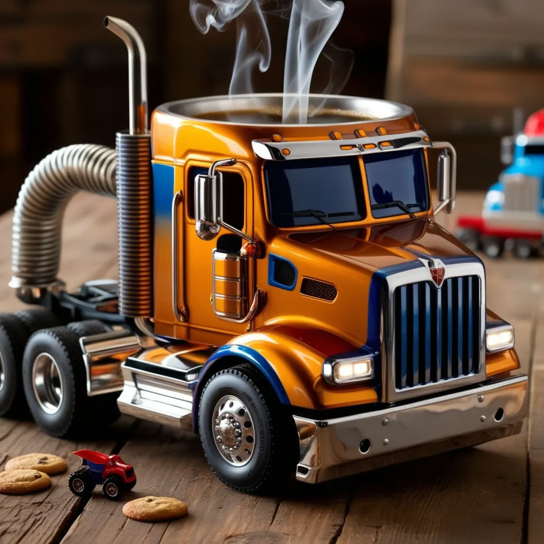 🚛Wyjątkowy kubek w kształcie ciężarówki – doskonały prezent dla miłośników kawy i ciężarówek!