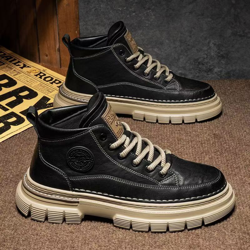 【Časovno omejena posebna ponudba】【39-44】💪 Jesenske in zimske retro visoke moške čevlje, retro britanski slog