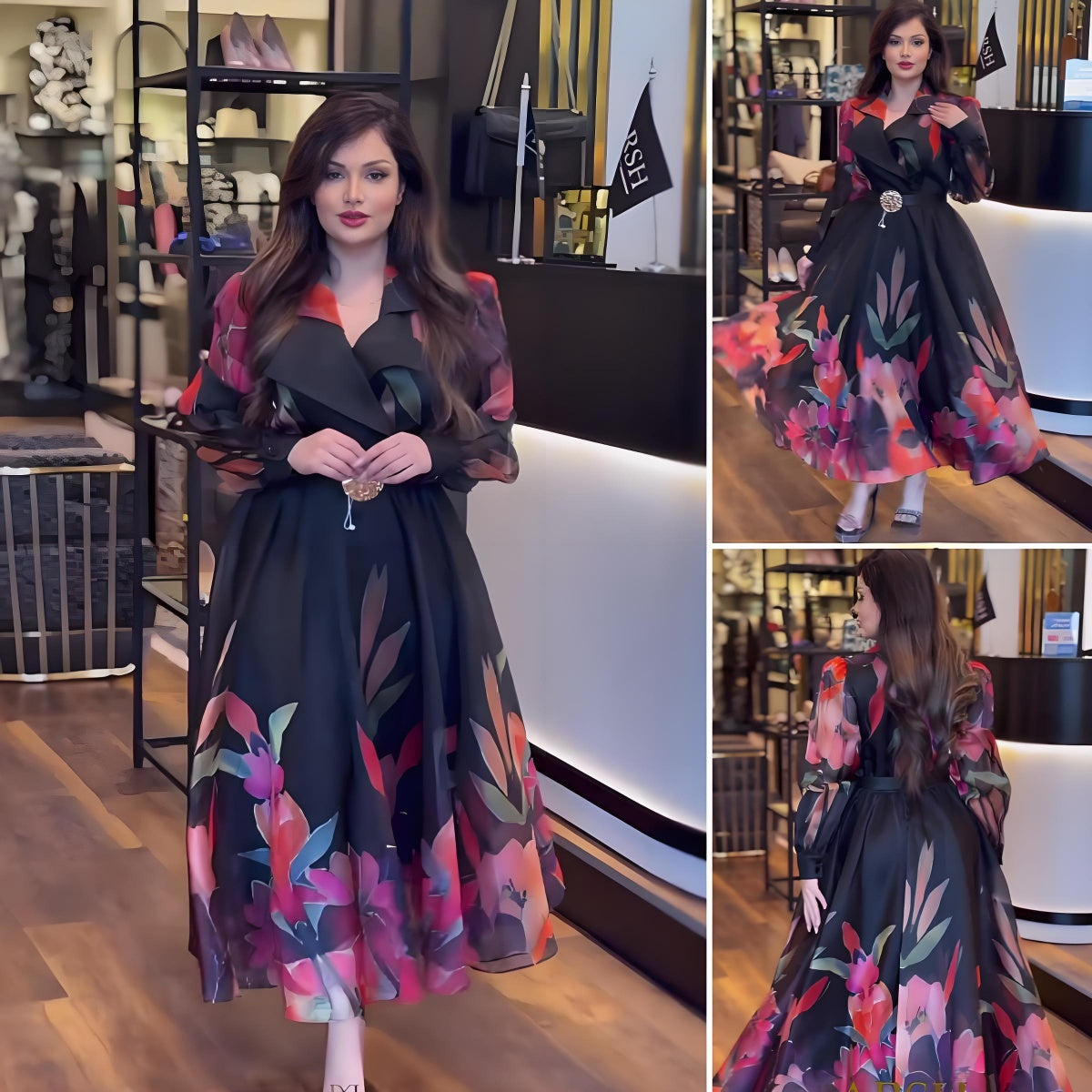 💖💖【S-5XL】Nowa i elegancka sukienka wykonana z wysokiej jakości szyfonu