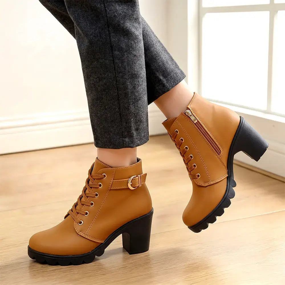 👢【35-42】Un articol esențial pentru toamnă-iarnă: Cizme elegante cu toc pentru femei – o combinație de stil și confort, ideale pentru a fi purtate cu ușurință întreaga zi!