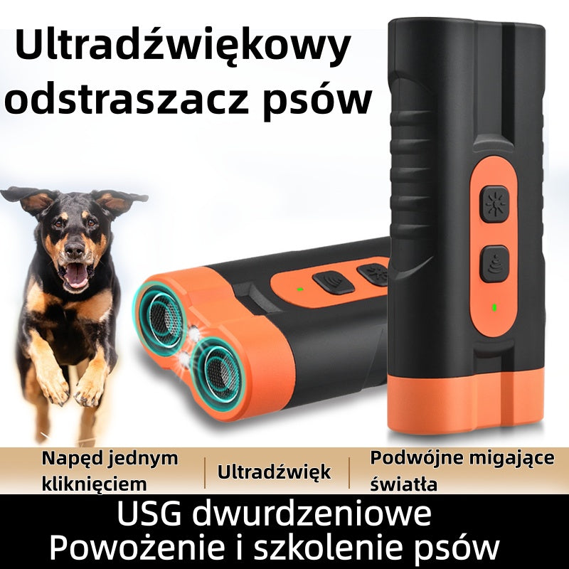 🐕🦺🔊【Gorąca wyprzedaż】Mini ultradźwiękowy odstraszacz psa: przenośny, silny – odstrasza koty, węże, zapobiega haukaniu