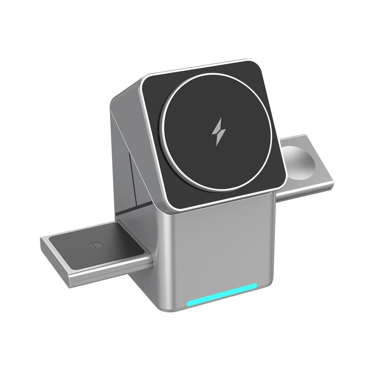 ✨Oferte Incendiare – Stație de Încărcare Wireless Magnetică și Pliabilă 3 în 1