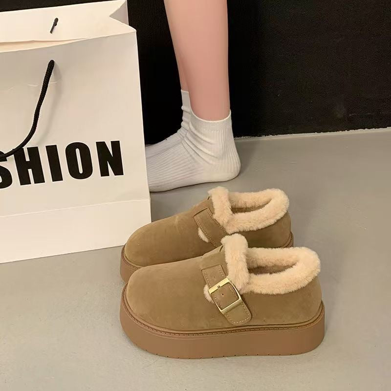 🔥☃️👟【50% zniżki】【35-40】Ciepłe damskie buty zimowe 2025 z grubą podeszwą i miękkim ociepleniem