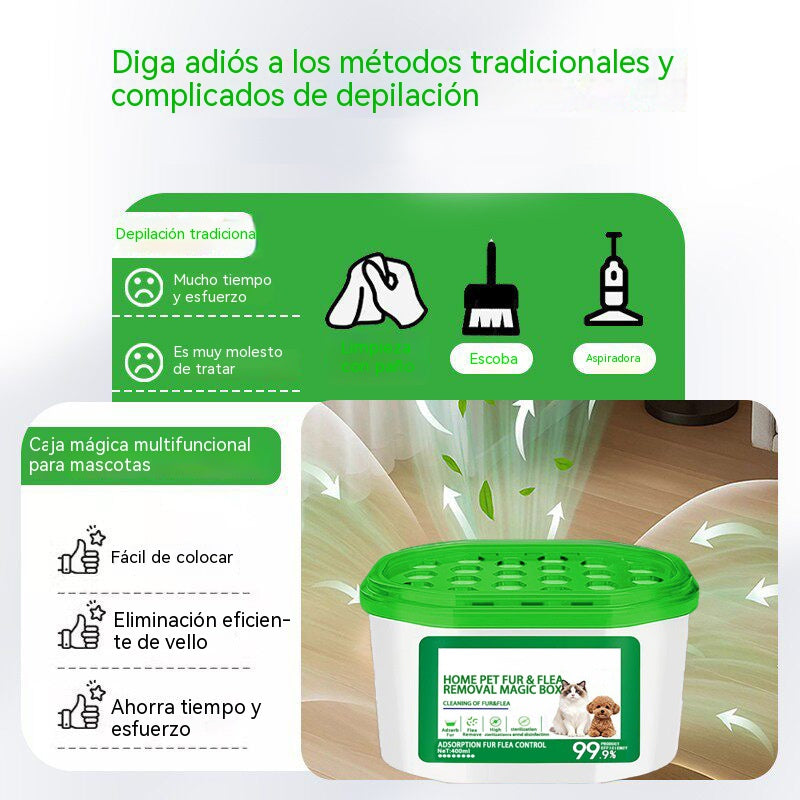 🔥 OFERTA 2026 - Caja mágica para eliminar el pelo y el olor de mascotas en el hogar