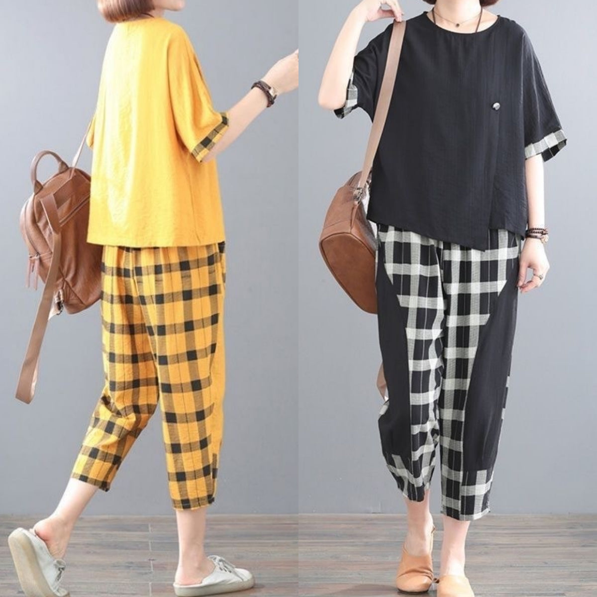 🌸 【M-3XL】【Top + spodnie】 Modna odzież domowa dla kobiet