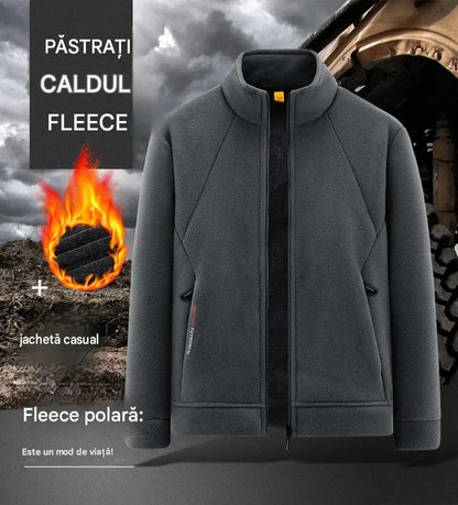 💥【M-5XL】Geacă bărbătească groasă din amestec de lână, cu finisaj tip piele întoarsă – Călduroasă și confortabilă, disponibilă în mărimi mari – Potrivită pentru toamnă și iarnă