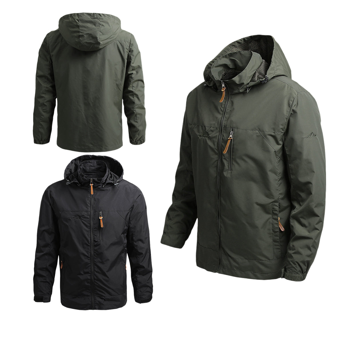 【M-5XL】Εξωτερική εξάνθημα με κουκούλα χαλαρή τοποθέτηση συν μέγεθος casual σακάκι