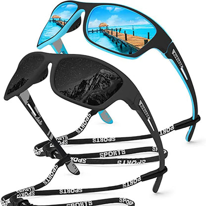 🚵‍♂️😎 【Cumpără 1 Primești 1 Gratuit】🕶⚡ Ochelari de soare sport pentru bărbați, polarizați, cu lentile oglindite, moderni și rezistenți la praf, ideali pentru ciclism în aer liber