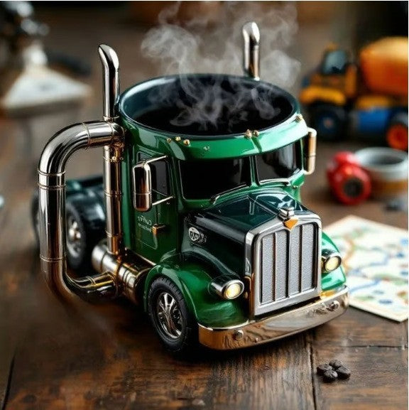 🚛【Reducere 50%】Cană de cafea lucrată manual în formă de camion