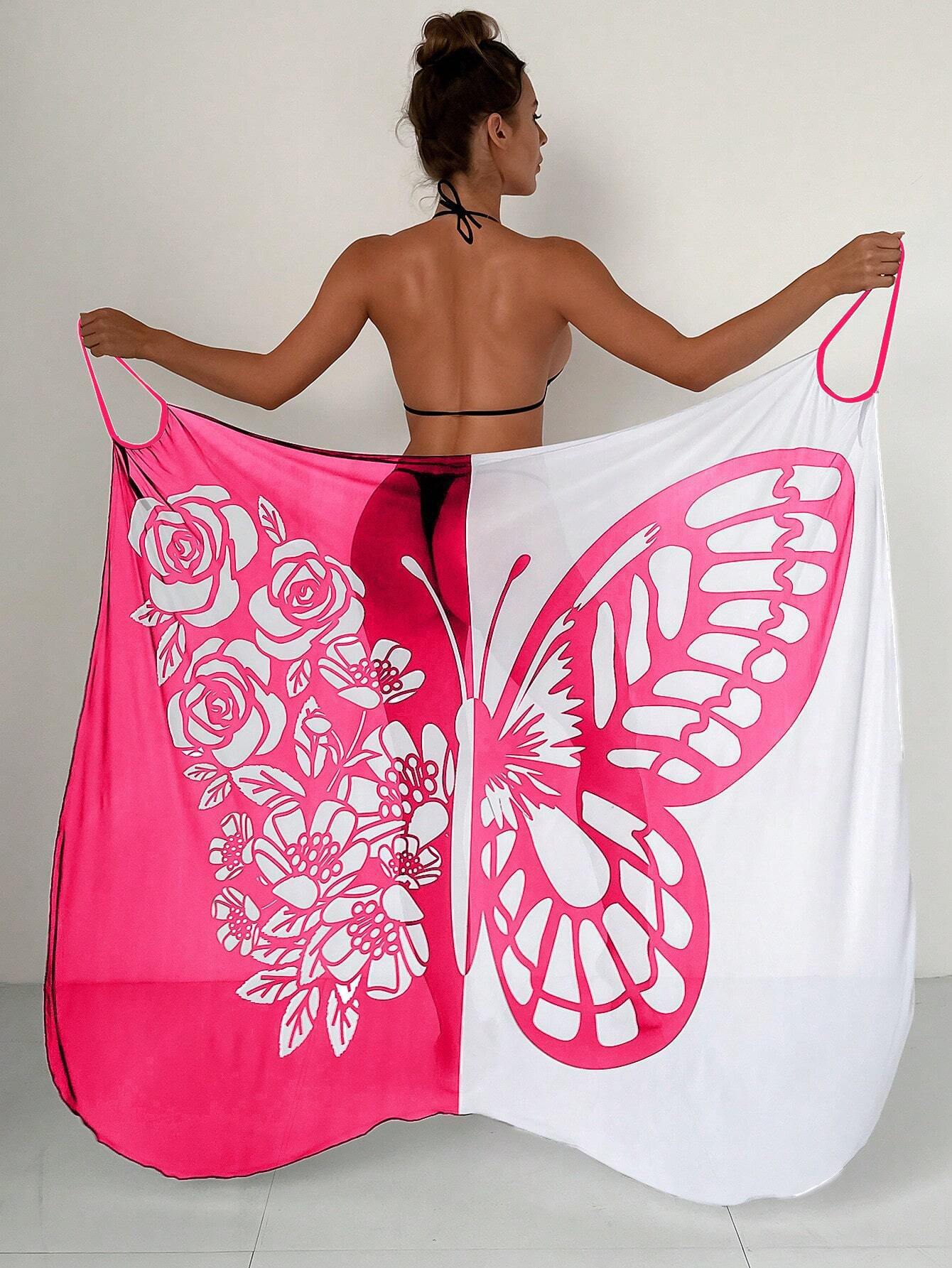 ✨【Nuevo producto con descuento】🦋🦋Nuevo kimono de gasa para mujer con estampado de mariposas ideal para playa 2026