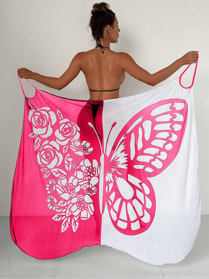 ✨【Nuevo producto con descuento】🦋🦋Nuevo kimono de gasa para mujer con estampado de mariposas ideal para playa 2026