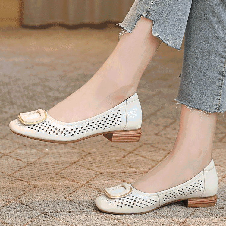 🔥 Zapatos planos de cuero con suela suave para mujer 2026
