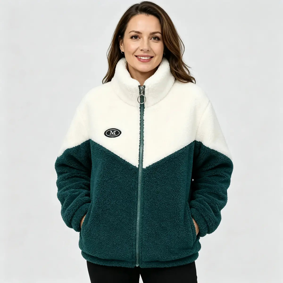 🔥🐏【M-4XL】Jachetă din bumbac cu căptușeală de iarnă, căptușeală groasă din blană de miel, haină călduroasă
