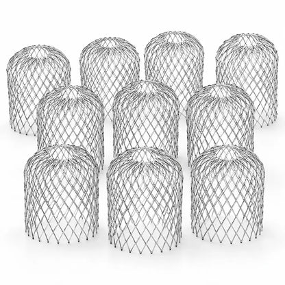 🍂 Set 10 Bucăți Protecție Anti-Înfundare pentru Jgheaburi și Burlane · Din Aliaj de Aluminiu · Formă Ajustabilă · Instalare Simplă Fără Unelte!