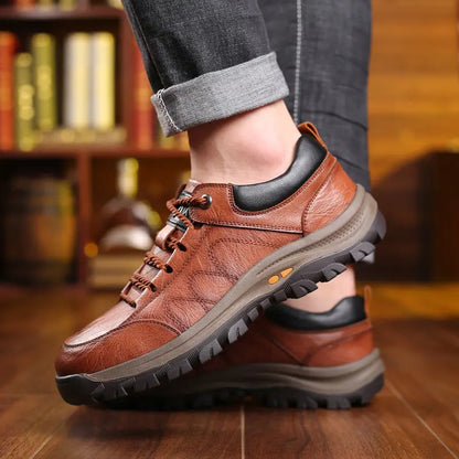 🔥👞 【Reducere de 50%✨】Pantofi noi din piele pentru bărbați, pentru toamnă/iarnă – confortabili și călduroși