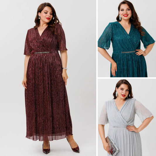 【S-5XL】👗Sukienka z błyszczącym gradientem｜Lekka i zwiewna｜Elegancka i odmładzająca