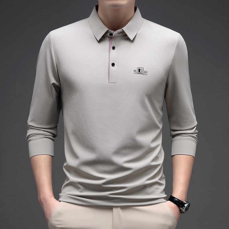 🔥【Compra uno y llévate otro gratis】🔥【M-4XL】Polo de manga larga de moda de negocios para hombre, superventas