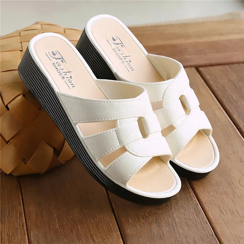 👍【Printre cele mai apreciate 3 produse】Papuci de damă eleganți, din piele moale, pentru confort maxim