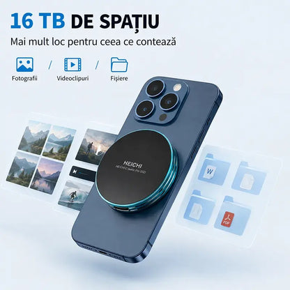 🧲 SSD Poartabil Magnetic de Mare Viteză 16TB | Transfer 1050MB/s & Compatibilitate Multi-Dispozitiv ⚡