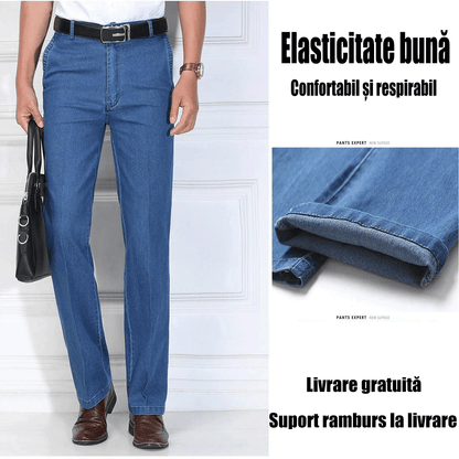💁‍♂️👖Reducere pentru o perioadă limitată de timp👖 2025 noi blugi elastici cu talie înaltă pentru bărbați de dimensiuni mari-4034795