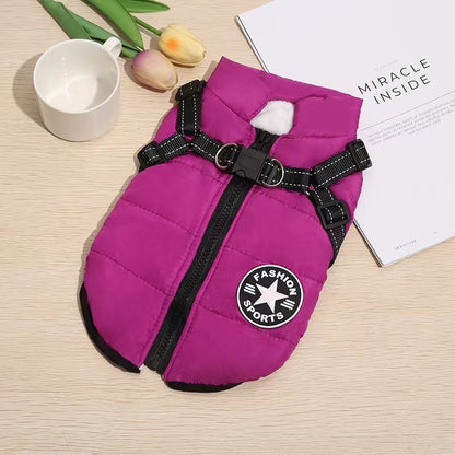 【50 % popust】Jesenska in zimska smučarska oblačila za hišne ljubljenčke, vodoodporna in topla bombažna jakna za pse