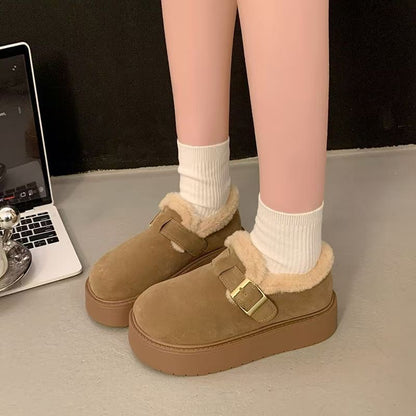 🔥☃️👟【50% zniżki】【35-40】Ciepłe damskie buty zimowe 2025 z grubą podeszwą i miękkim ociepleniem