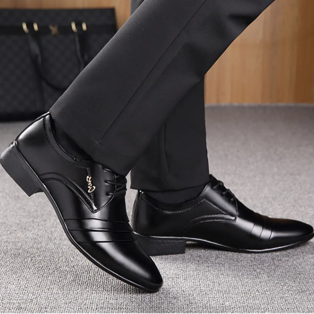 🔥🔥【Mărimi 38–48】⏳ Pantofi bărbătești office din piele naturală – Impermeabili, eleganți și cu talpă antiderapantă