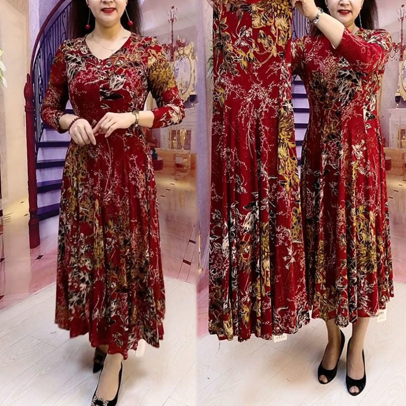 🔥🔥【Calitate superioară】Rochie imprimată pentru femei, cu o eleganță fără efort-4037086