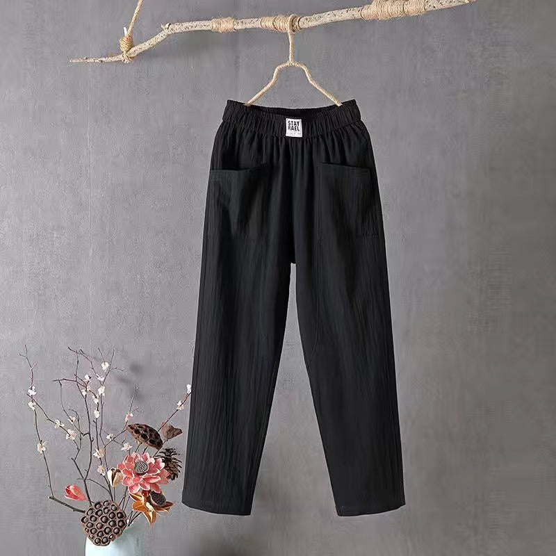 🌿🌈【Cel mai vândut】【M-4XL】Pantaloni largi pentru femei, de primăvară, noi, 2026, pantaloni casual confortabili
