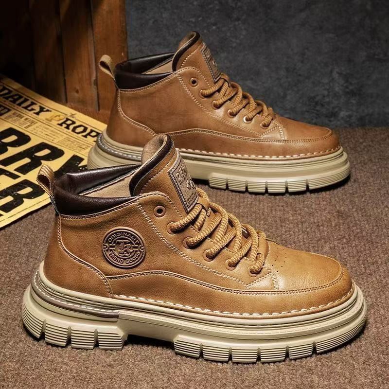 【Časovno omejena posebna ponudba】【39-44】💪 Jesenske in zimske retro visoke moške čevlje, retro britanski slog