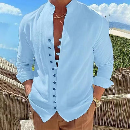 💥【S–3XL】Cămașă casual bărbătească nouă pentru toamna 2026 – Simplă și confortabilă