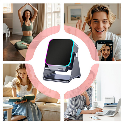 🔥📢 ¡50% DCTO! Altavoz Bluetooth 5 en 1 con Carga Inalámbrica y Soporte Ajustable para Teléfono 🎶⚡