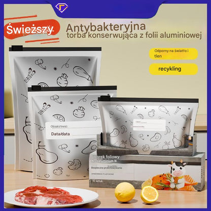 🔥🔥Łącznie 120 antybakteryjnych aluminiowych woreczków, bardzo łatwe w użyciu, do zachowania świeżości