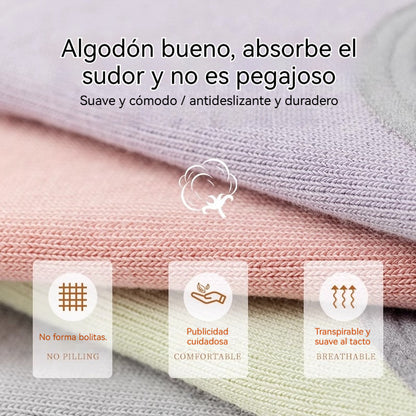 🧘‍♀️🧦【9 pares】Calcetines de yoga mujer, algodón cómodo, antideslizantes y perfectos para pilates y fitness