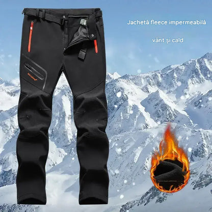 🏃‍♂️【S–5XL】Pantaloni pentru bărbați – Noua colecție toamnă-iarnă pentru activități în aer liber – Călduroși, cu căptușeală din fleece, impermeabili și rezistenți la vânt