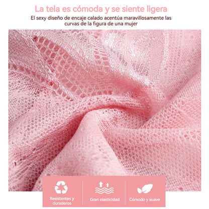 🔥💘【5 piezas】💋【40-105 kg】Ropa interior de mujer sexy y transparente hasta media cintura