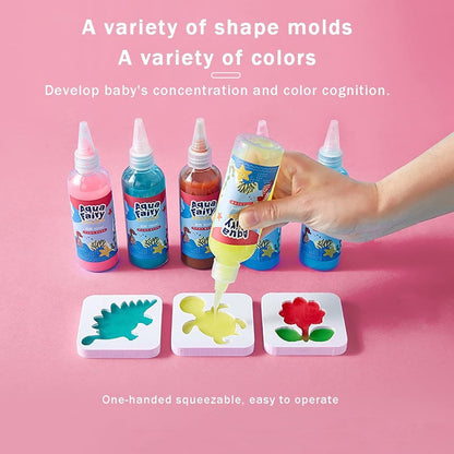 🎨Kreatywny zestaw dla dzieci – 【6 kolorów + 24 kształty】Bezpieczne materiały, nieograniczona zabawa i wyobraźnia