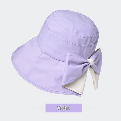🎀 Piesă esențială de vară 👒 Pălărie vintage cu fundă — pliabilă / respirabilă și confortabilă