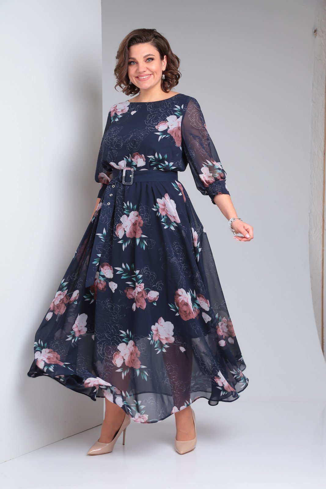 Vestido Azul Floral 🌸 Descuentos en nuevos productos! 🚚 Envío Gratis + Pago al Recibir