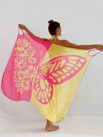 ✨【Nuevo producto con descuento】🦋🦋Nuevo kimono de gasa para mujer con estampado de mariposas ideal para playa 2026
