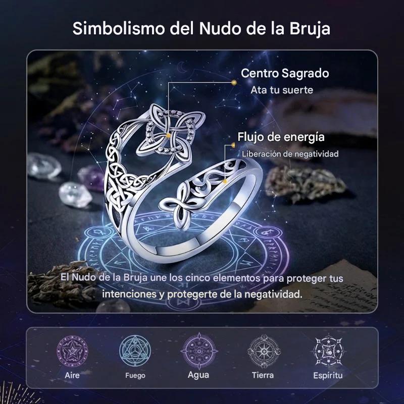 💍【Compra 1 y llévate 1 gratis】🎁Anillo de nudo celta de plata S925 con