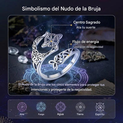💍【Compra 1 y llévate 1 gratis】🎁Anillo de nudo celta de plata S925 con