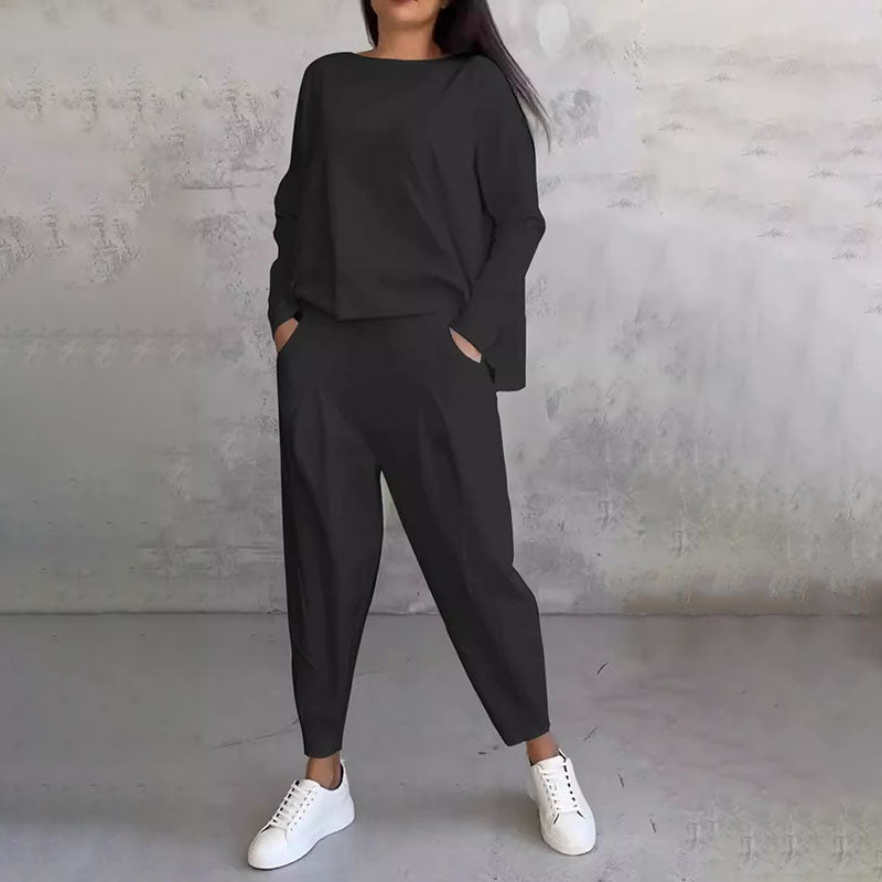 💖 Nueva promoción 50% de descuento, conjunto casual sencillo de algodón 2026 primavera-otoño, versátil para el día a día y el trabajo