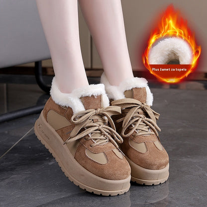 【35-40】Novi ženski zimski škornji z debelim podplatom