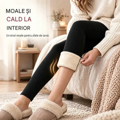 ✨⛄【S-5XL】Colanți termici pentru femei, cu căptușeală din fleece — un articol indispensabil pentru toamna/iarna 2026.